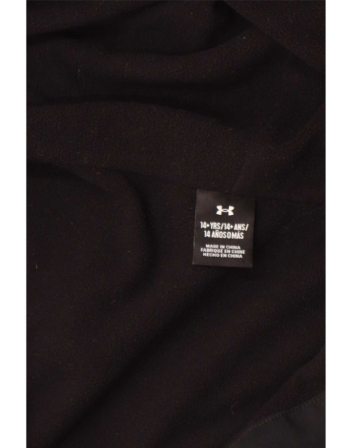 Under Armour Jungen-Regenjacke mit grafischer Kapuze, 13–14 Jahre, Schwarz