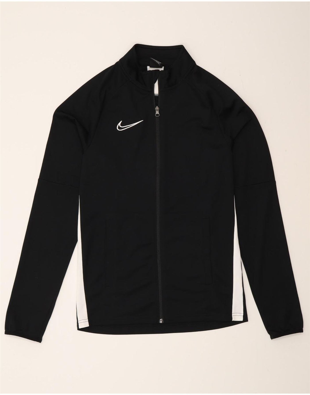 Nike Herren Dri Fit Trainingsanzug-Oberteil, Jacke, Größe S, Schwarz, Farbblock-Polyester
