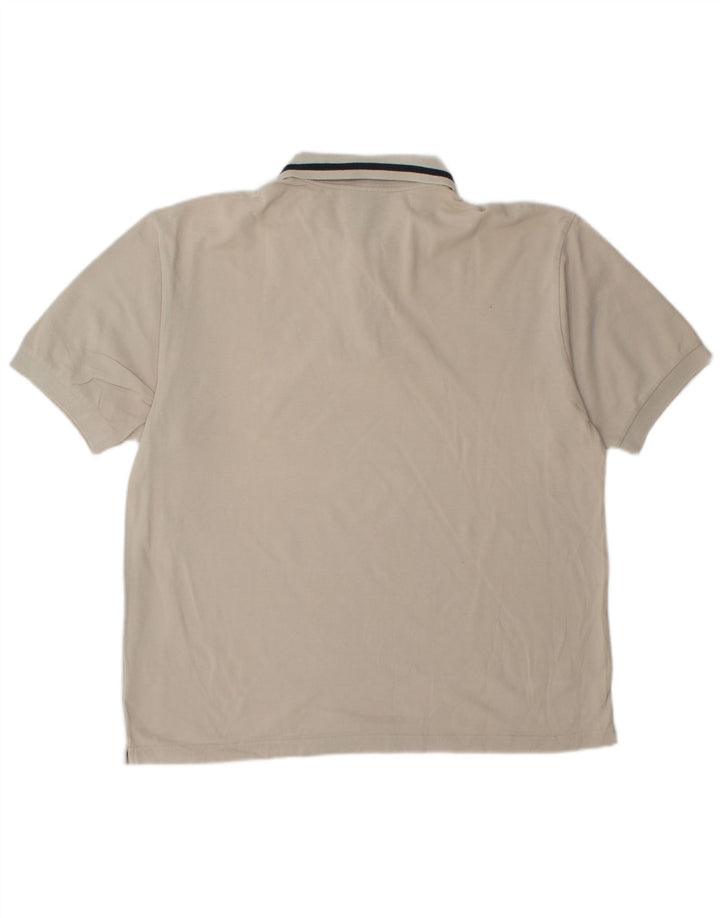 DIADORA Herren-Poloshirt, große weiße Baumwolle