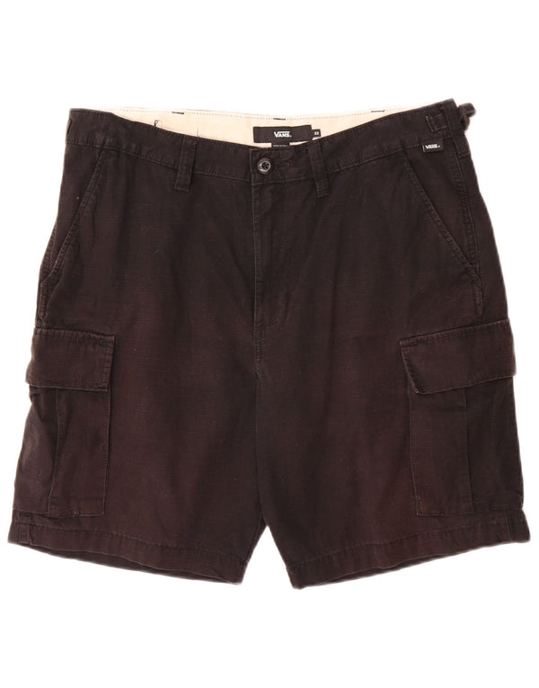 Vans Herren Cargoshorts W32 Mittelschwarze Baumwolle
