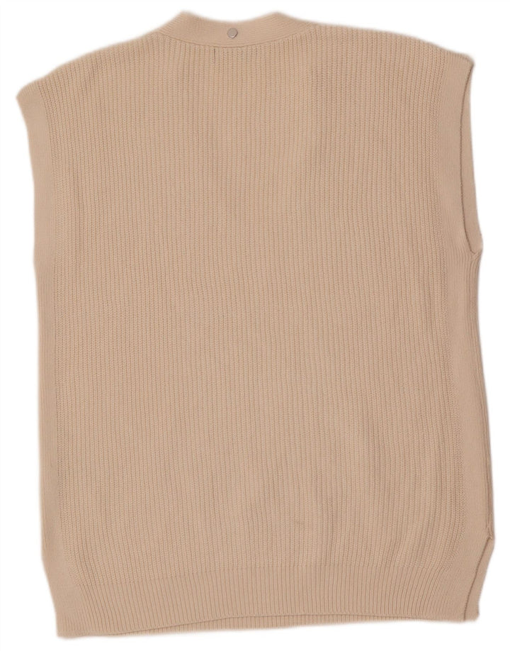 Marks & Spencer Herren Weste Tank Top Mittelbeige Baumwolle