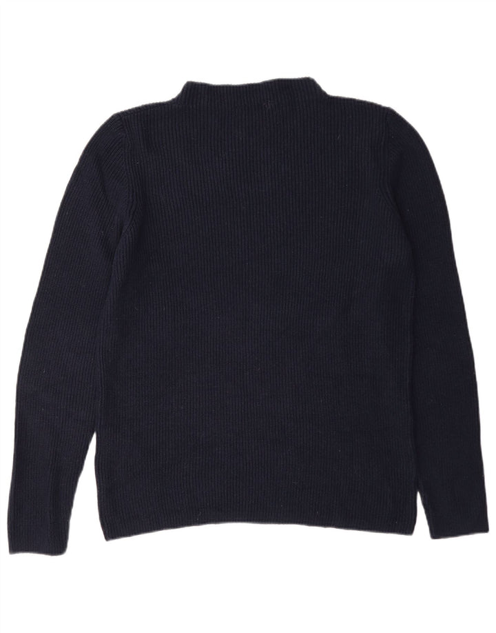 S.Oliver Damen Rollkragenpullover Pullover EU 40 Mittelmarineblaue Viskose