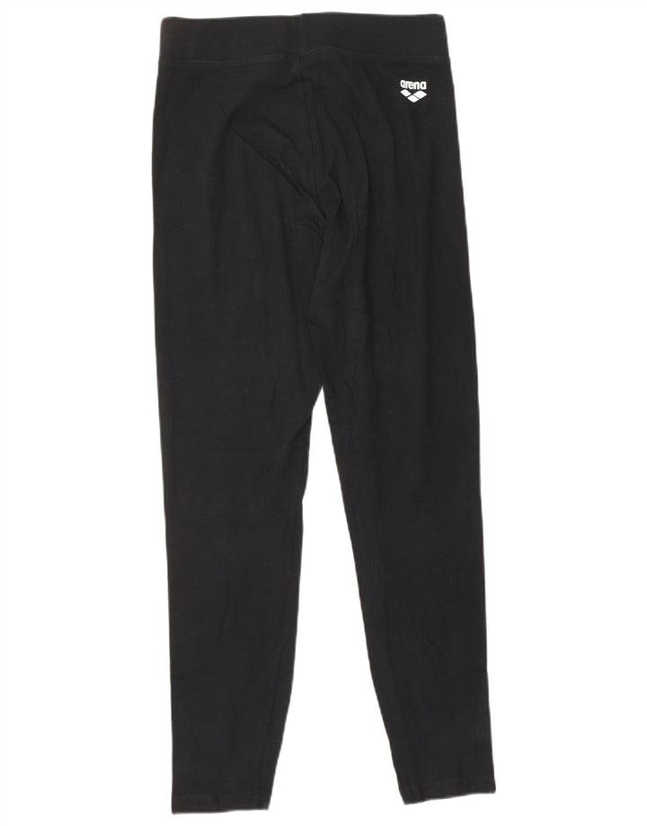 ARENA Womens Graphic Leggings UK 6 XS Schwarz Baumwolle