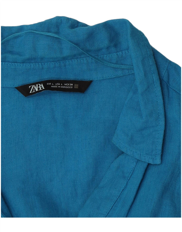 ZARA Damen Pullovershirt UK 16 Large Blau