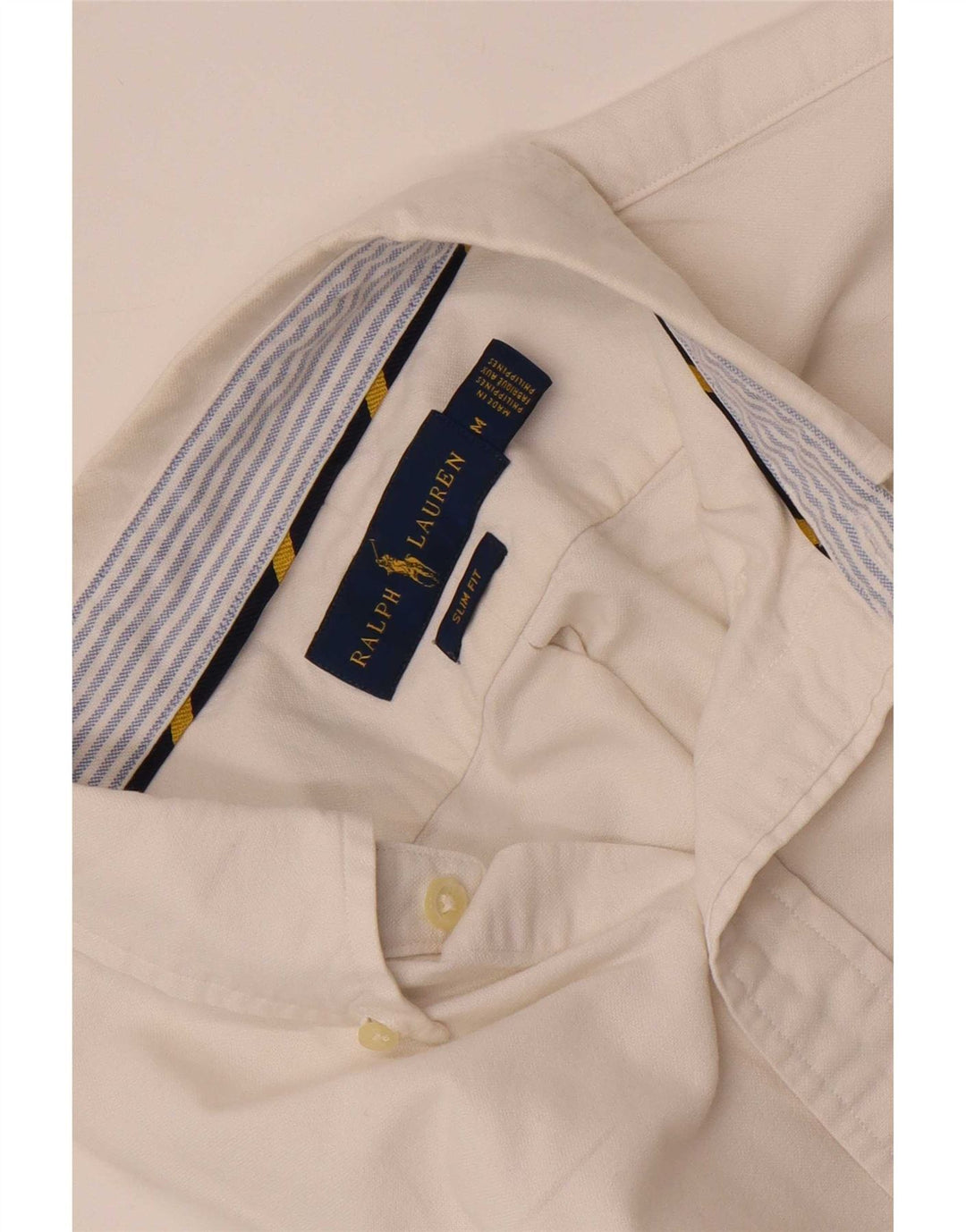 Ralph Lauren Herren Slim Fit Hemd Mittelweiß