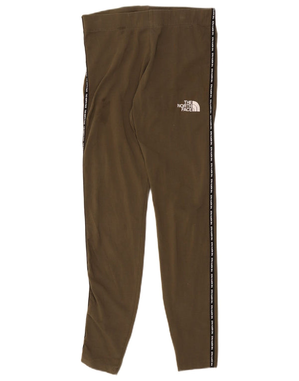 The North Face Womens Graphic Leggings UK 8 Small Khaki Colourblock Baumwolle