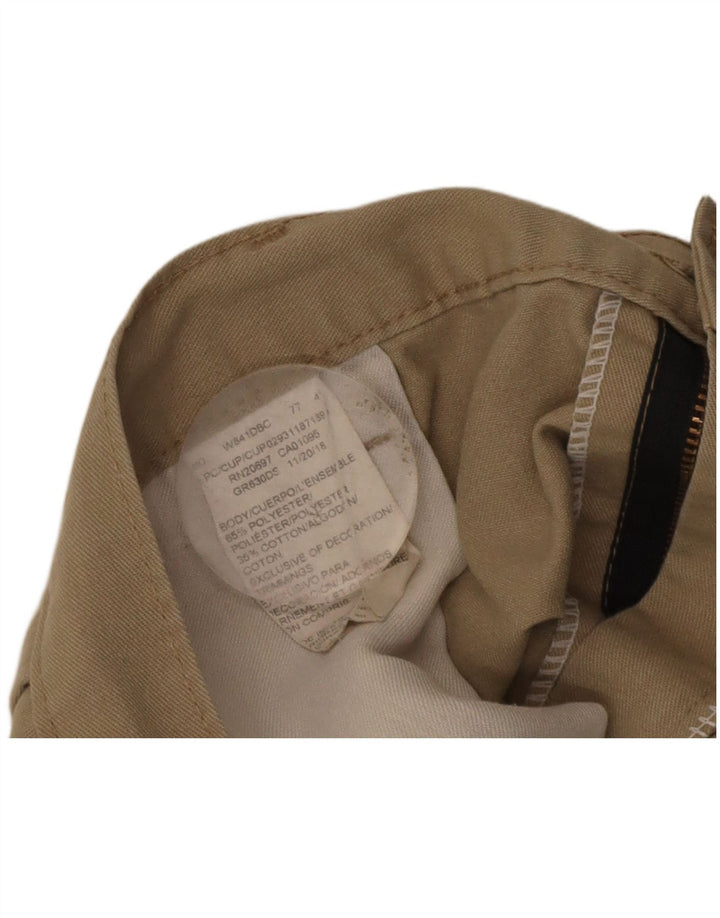 DICKIES Mens Cargo Shorts W41 XL Khaki Polyester