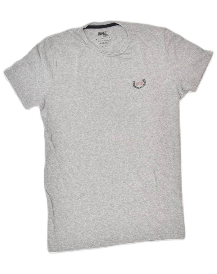 RIFLE Mens T-Shirt Large Grey Cotton | Vintage Rifle | Thrift | Second-Hand Rifle | Used Clothing | Messina Hembry 