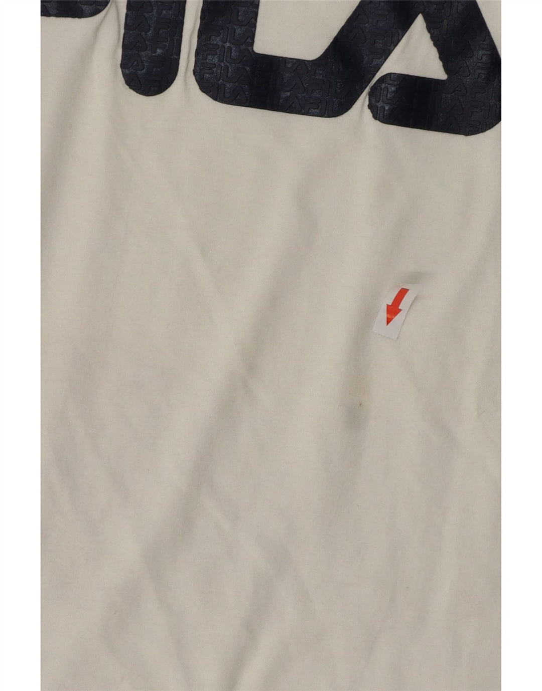 Fila Herren-T-Shirt mit Grafik, Größe S, weiße Baumwolle