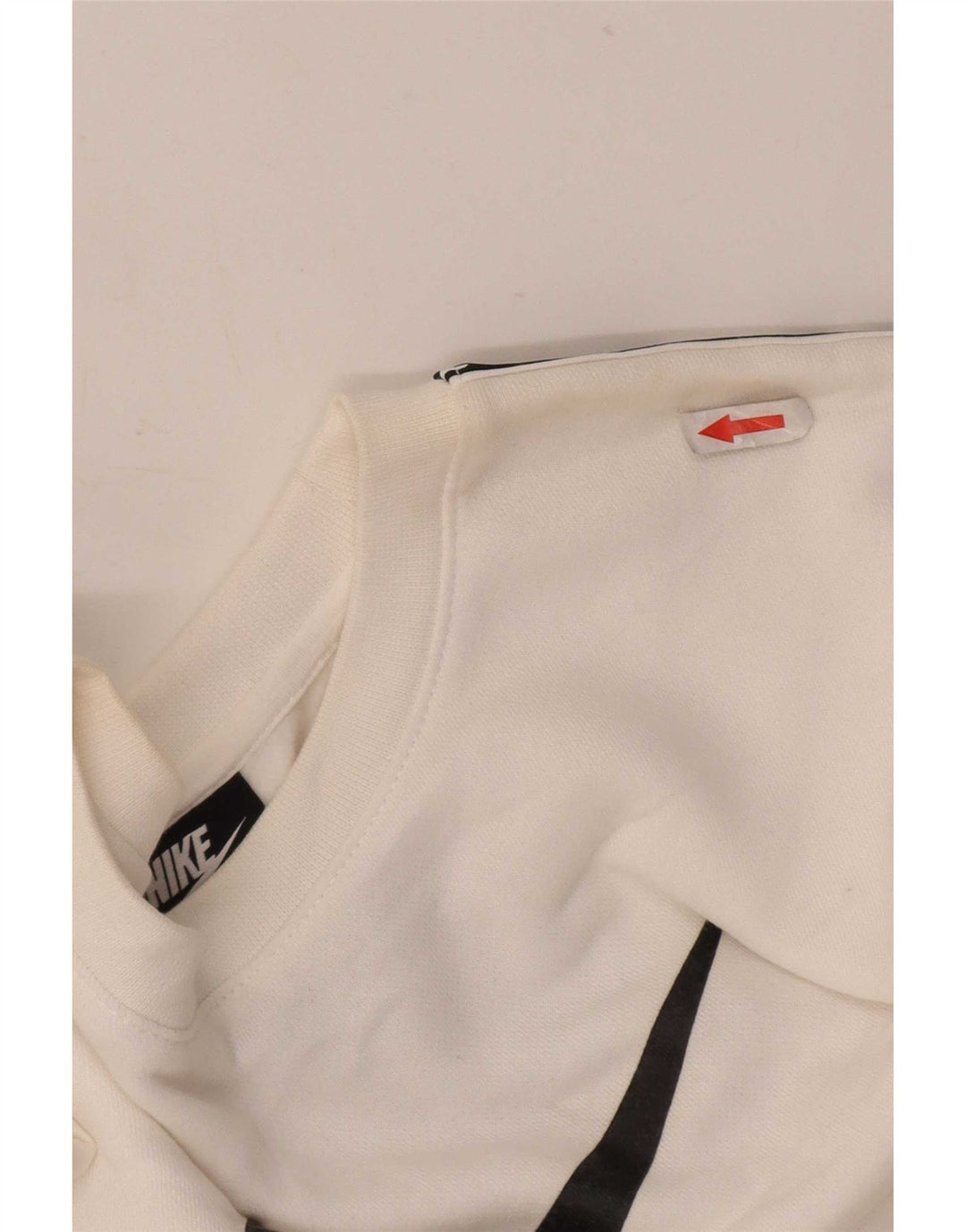 Nike Herren-Sweatshirt mit Grafik, groß, aus weißer Baumwolle