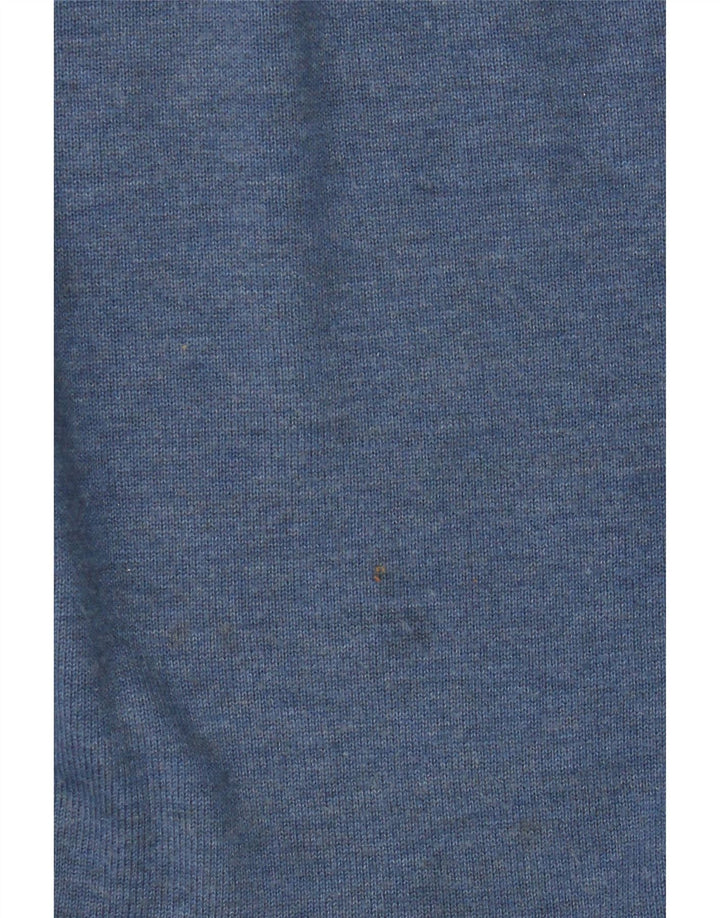 Calvin Klein Herren-Pullover mit Rundhalsausschnitt, mittelblaue Baumwolle