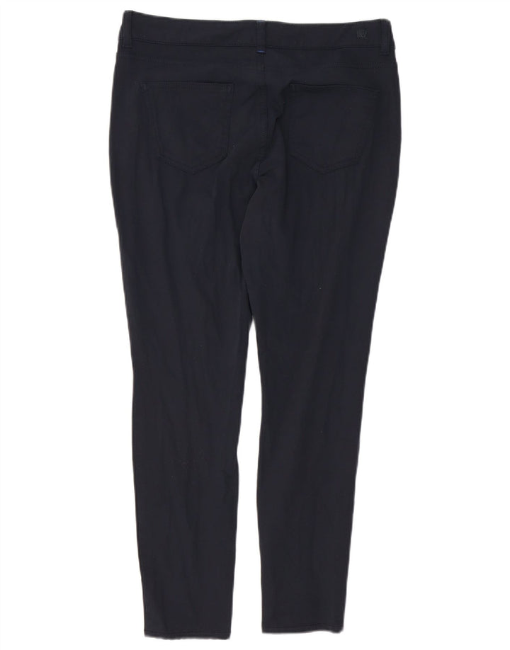 MASSIMO DUTTI Damen Crop Casual Hose EU 42 Large W32 L26 Marineblau