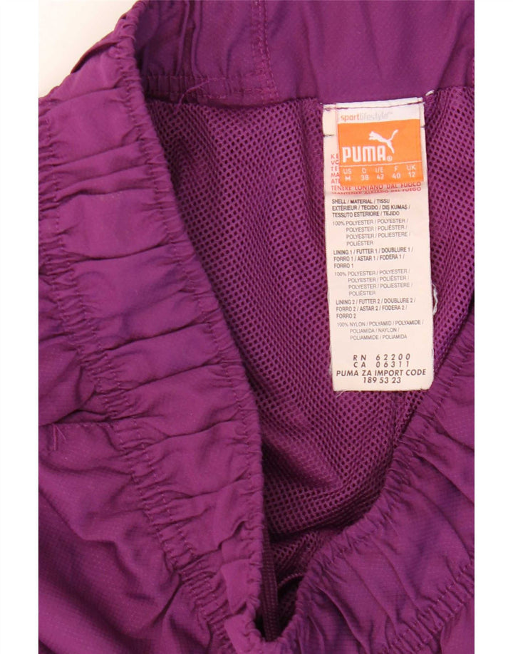 Puma Damen-Trainingshose, UK 12, Mittelviolett, Farbblock-Polyester