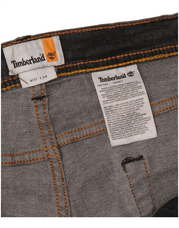 Timberland Herren Slim Jeans W32 L34 Graue Baumwolle