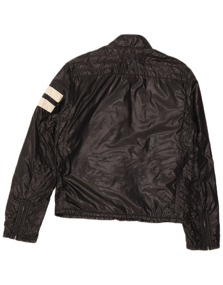 Moncler Damen gepolsterte Jacke Größe 2 Medium Schwarz Polyamid