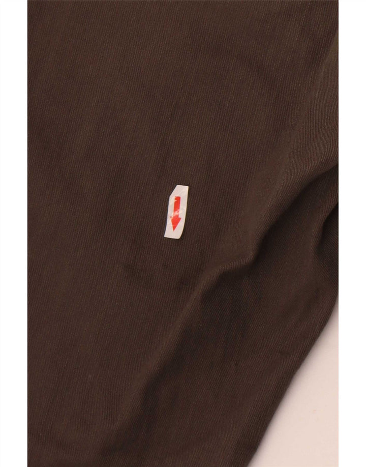 Wrangler Herren Regular Straight Jeans W36 L34 Braune Baumwolle