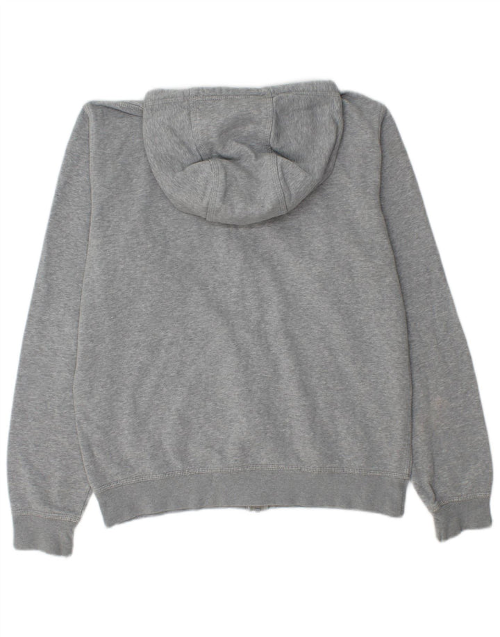 Nike Herren-Kapuzenpullover mit Reißverschluss, mittelgrau gefleckte Baumwolle