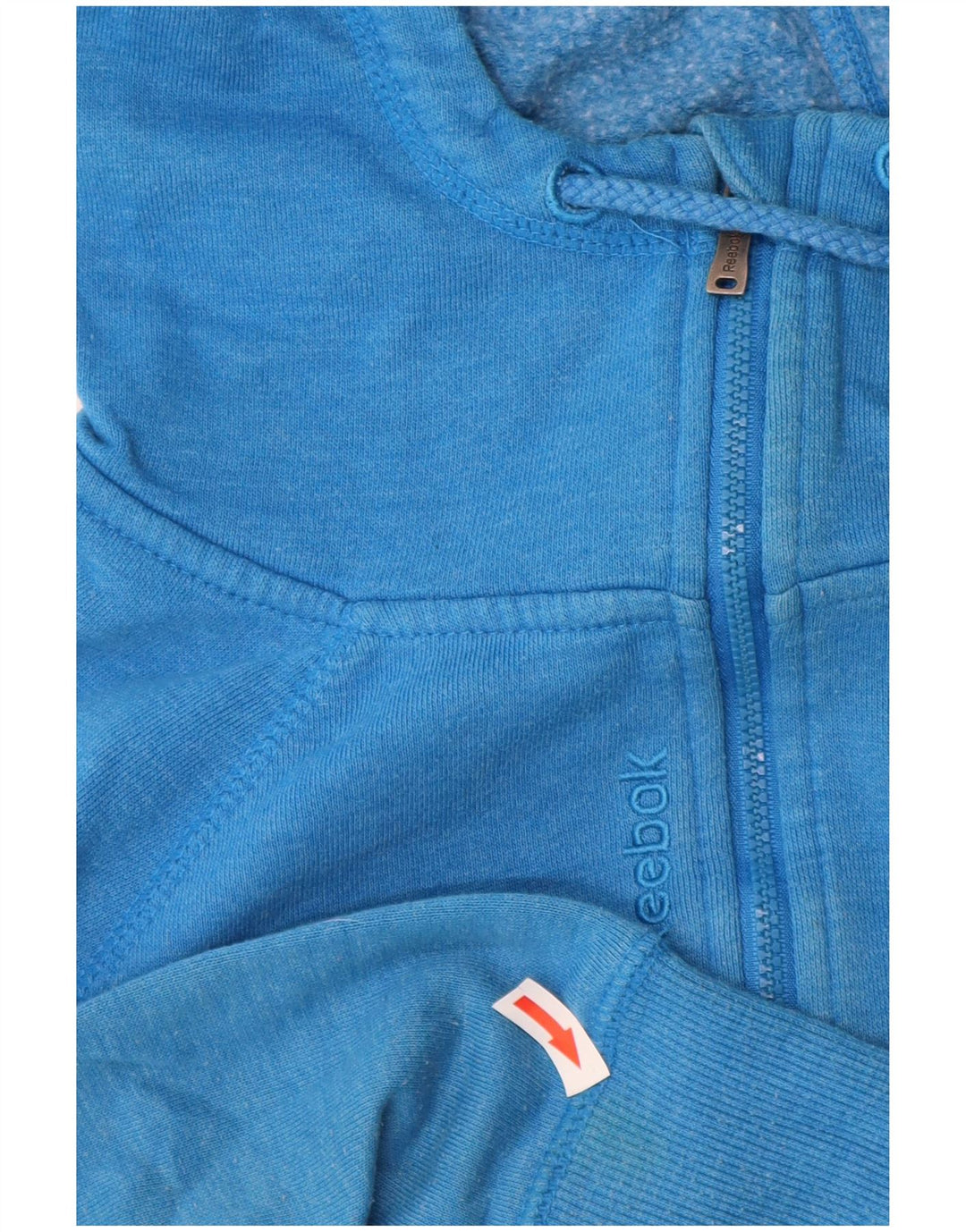 Reebok Damen Zip Hoodie Pullover UK 10 Small Blau