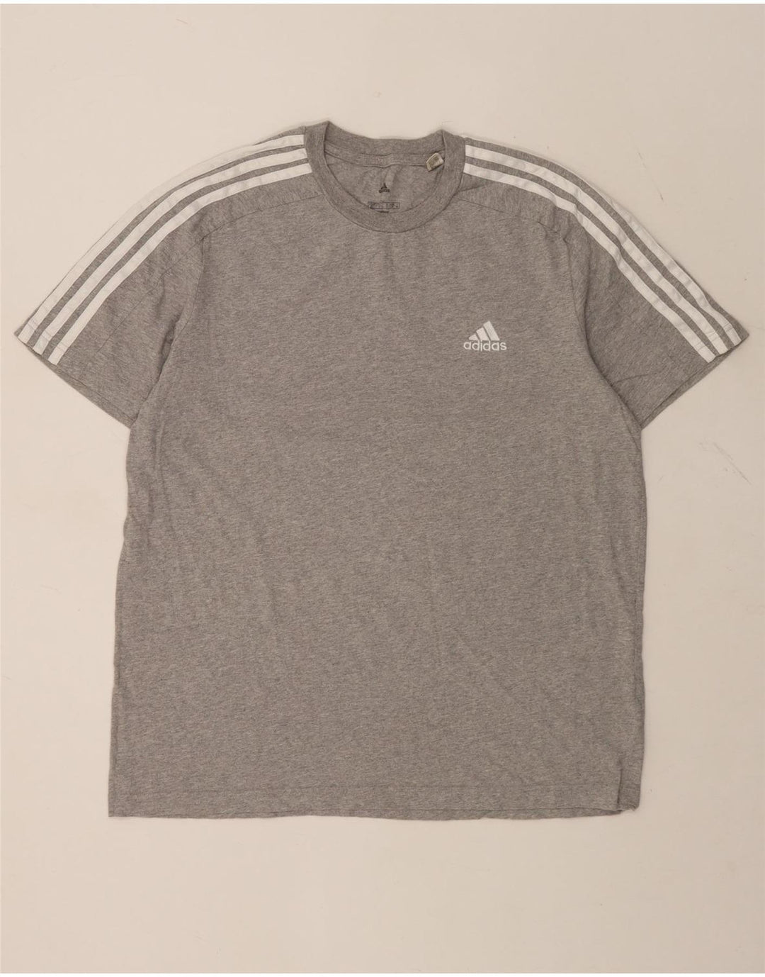ADIDAS Herren T-Shirt Top Large Grau Baumwolle