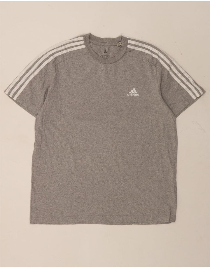 ADIDAS Herren T-Shirt Top Large Grau Baumwolle