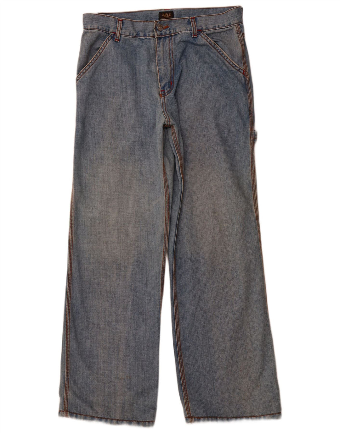 RIFLE Herren Loose Jeans W31 L30 Blaue Baumwolle