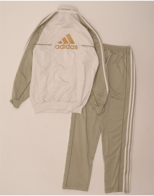 Adidas Herren Graphic Full Trainingsanzug UK 32/34 XS Grün Colourblock Polyester