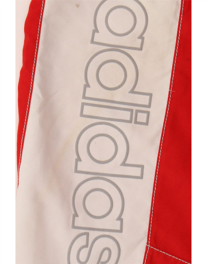 Adidas Herren Badeshorts mit Grafik, Größe S, Rot, Farbblock-Polyester