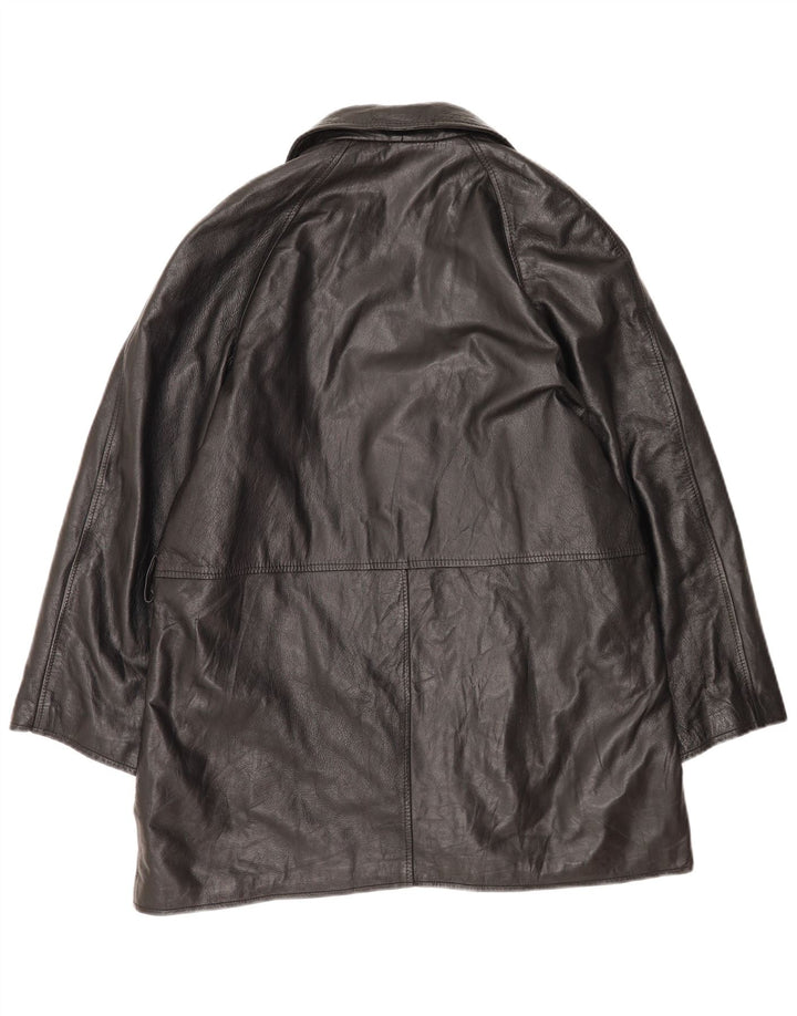 Mary Anne Damen Lederjacke UK 18 XL Schwarz