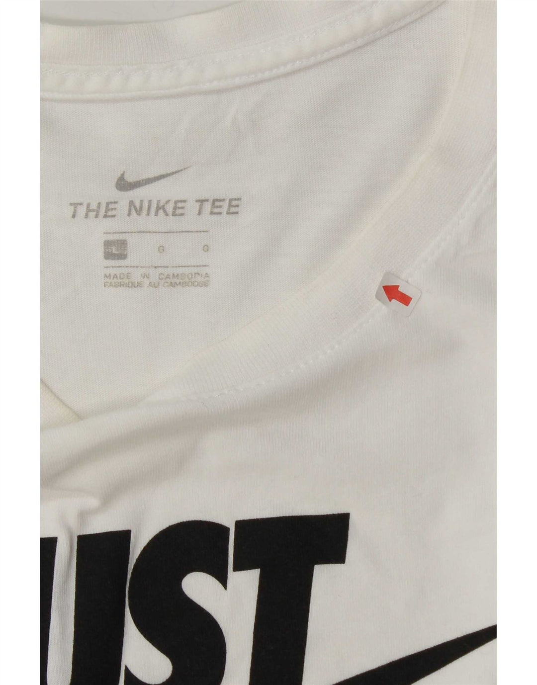 Nike Herren-T-Shirt mit Grafik, Größe L, aus weißer Baumwolle