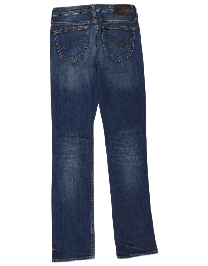 Lee Damen Marlin Straight Jeans W28 L33 Blaue Baumwolle