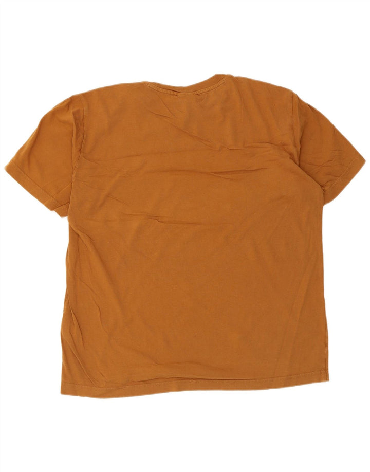 Champion Herren-T-Shirt mit Grafik, groß, braune Baumwolle
