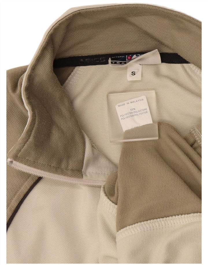 Oasis Herren-Trainingsanzug-Oberteil, Jacke, klein, beige, Farbblock-Polyester