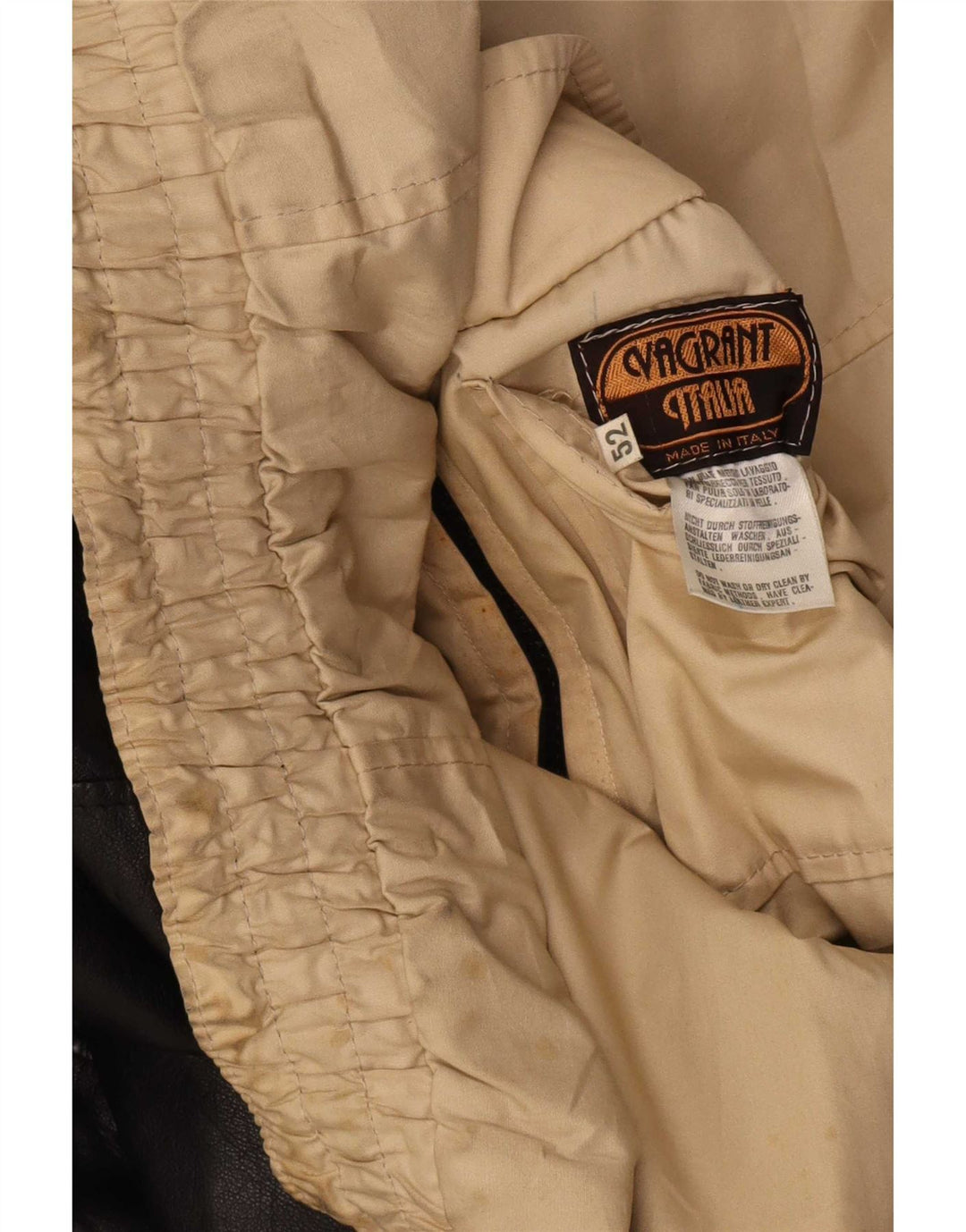 Vagrant Herren Lederjacke IT 52 XL Schwarz