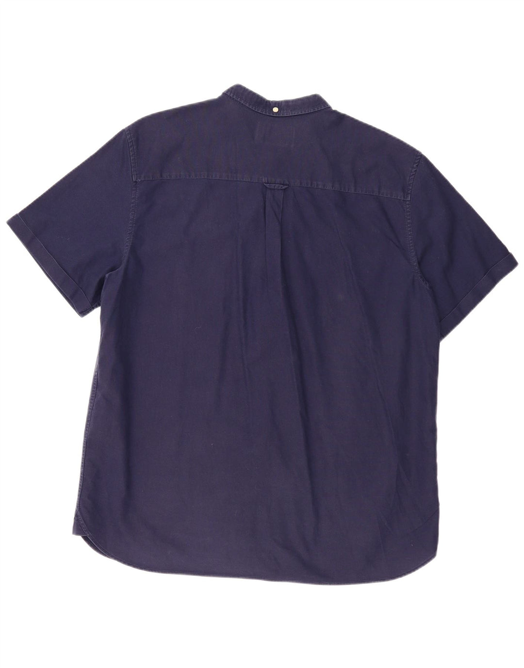 Lyle & Scott Herren Kurzarmhemd 2XL Marineblau Baumwolle
