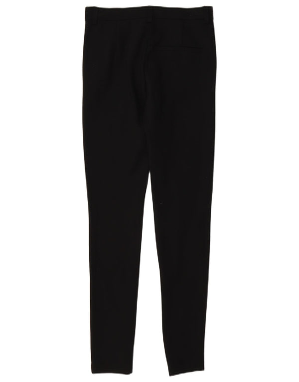 Zara Damen Trafaluc Skinny Freizeithose XS W24 L28 Schwarze Viskose