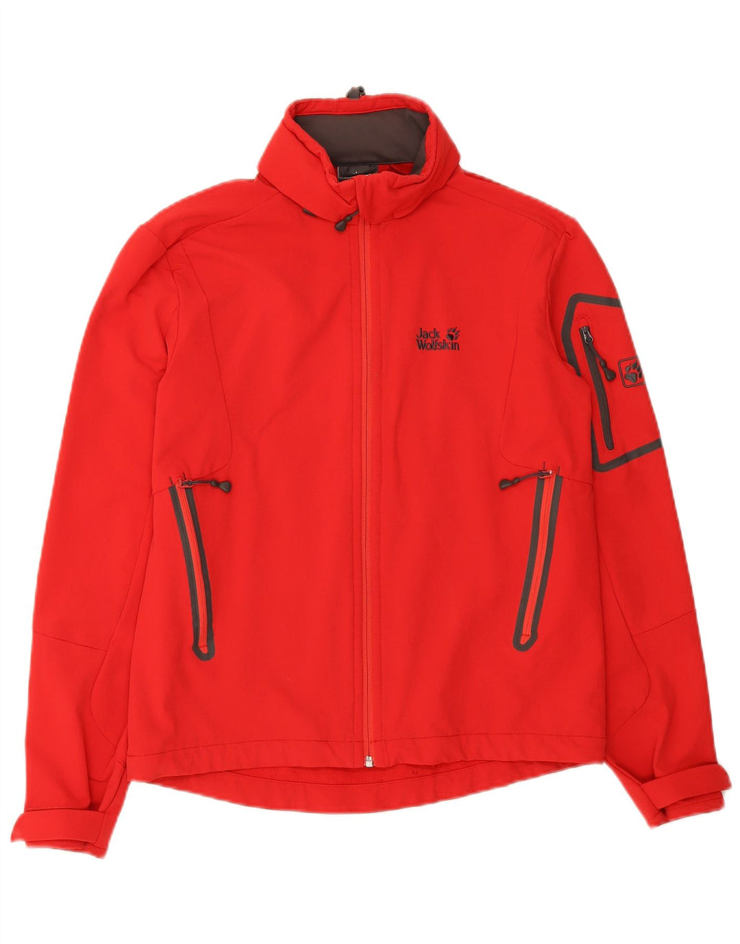 JACK WOLFSKIN Mens Windbreaker Jacket UK 34 Small Red Polyester