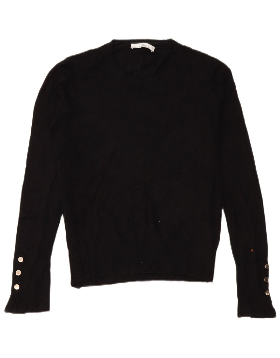 Zara Damen-Pullover mit Rundhalsausschnitt, Gr. 14, mittelschwarz