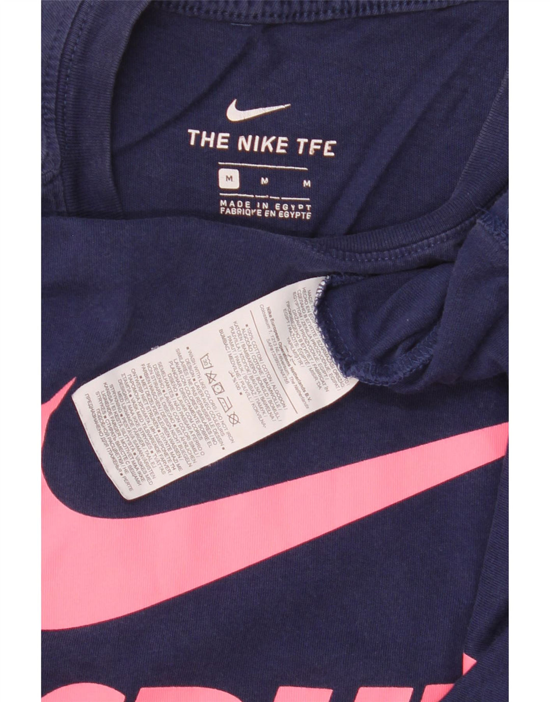 Nike Herren-T-Shirt mit Grafik, mittelgroß, marineblau, Baumwolle