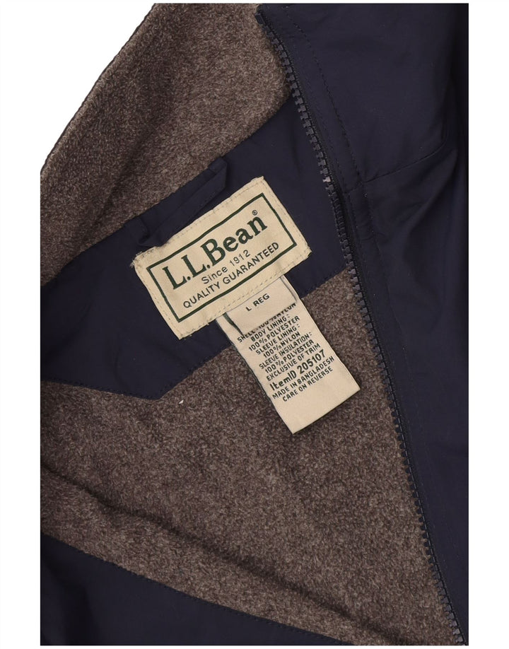 L.L.Bean Herren Bomberjacke UK 40 Large Marineblau Polyester
