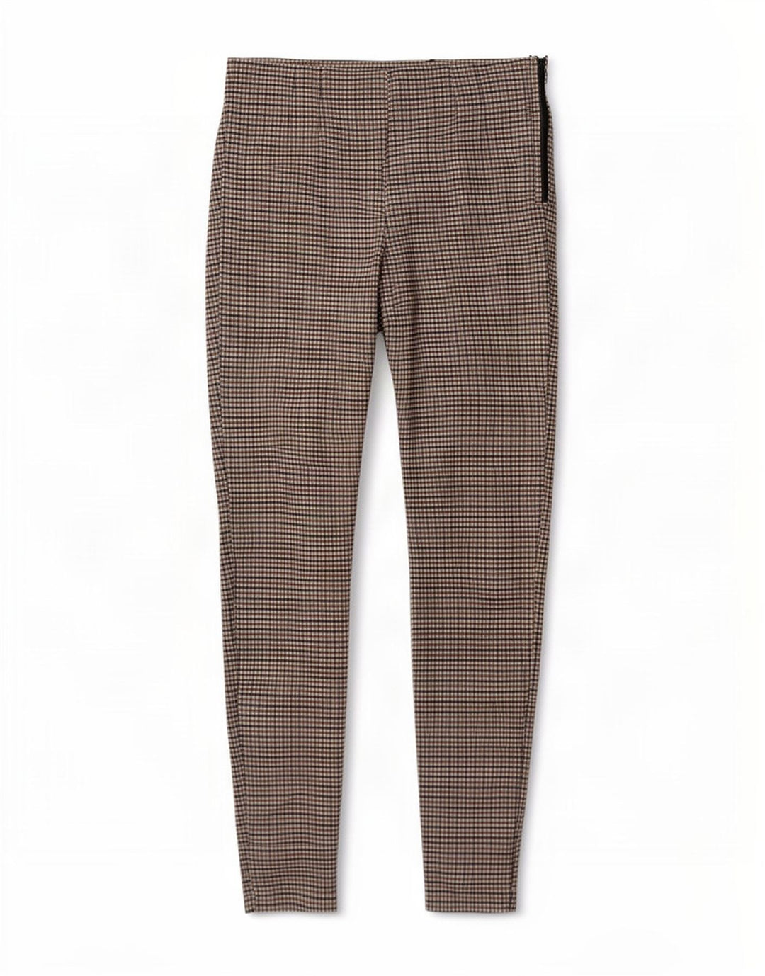 Zara Damen Leggings UK 12 Mittelbraun Gingham