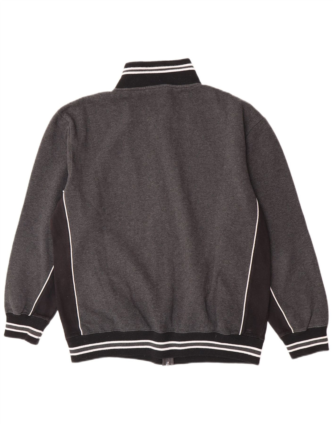 Fila Herren-Trainingsanzugoberteil mit Grafik, Größe L, Grau, Farbblock