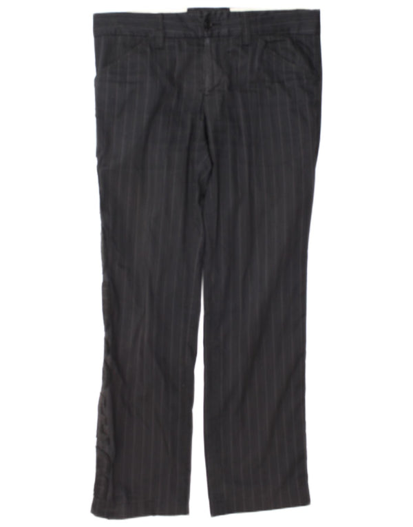 Dolce & Gabbana Damen Chinohose IT 46 Large W34 L31 Grau gestreift