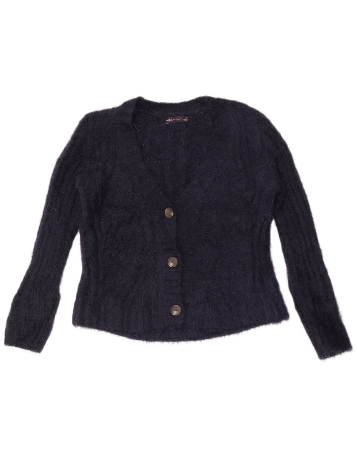 Marks & Spencer Damen-Strickjacke in Übergröße, Gr. 6, XS, Marineblau