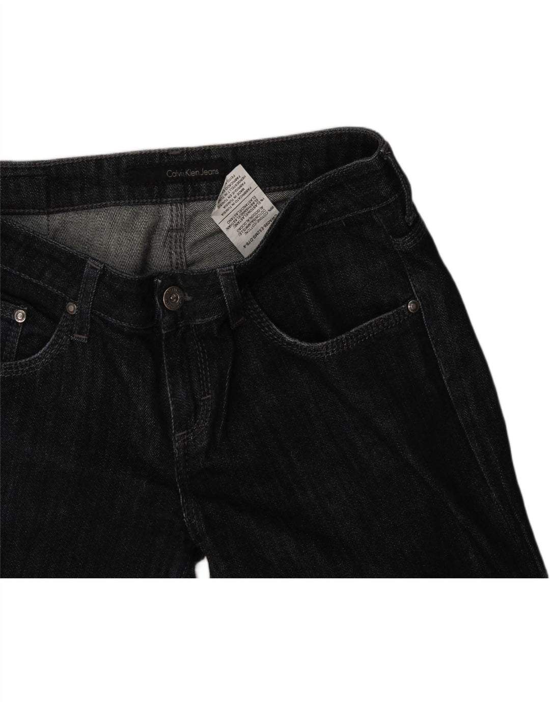 CALVIN KLEIN Womens Straight Jeans W31 L33 Navy Blue Cotton Vintage Calvin Klein and Second-Hand Calvin Klein from Messina Hembry 