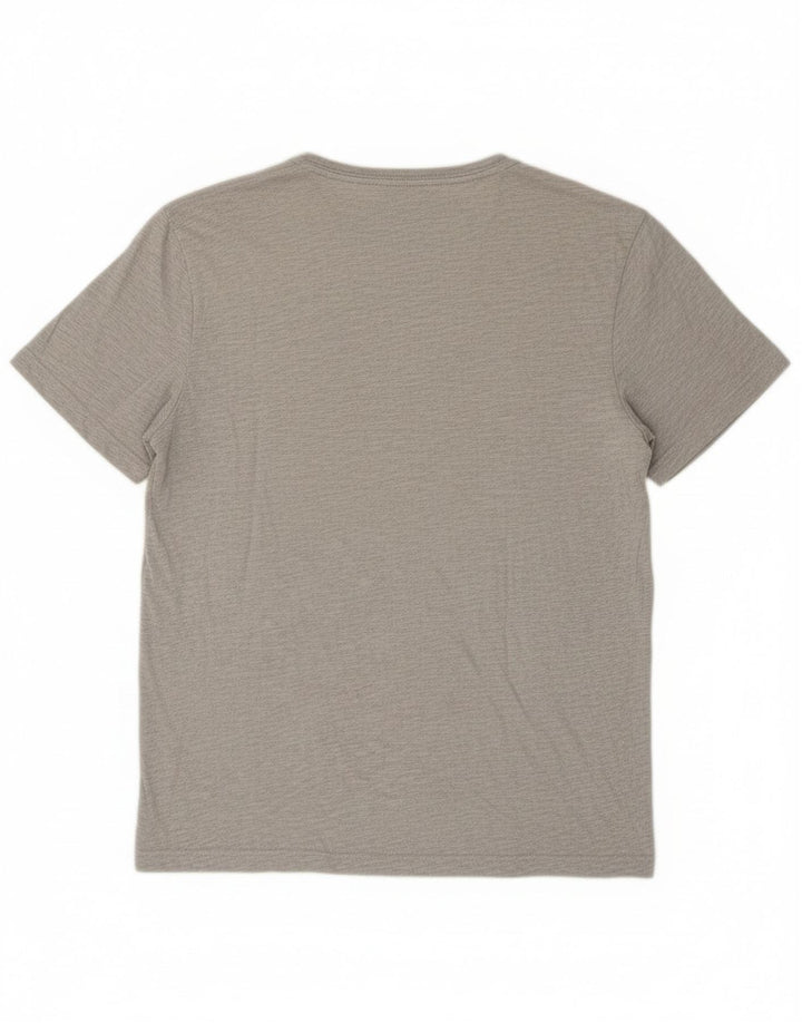 Chaps Damen T-Shirt-Oberteil aus mittelgrauer Baumwolle