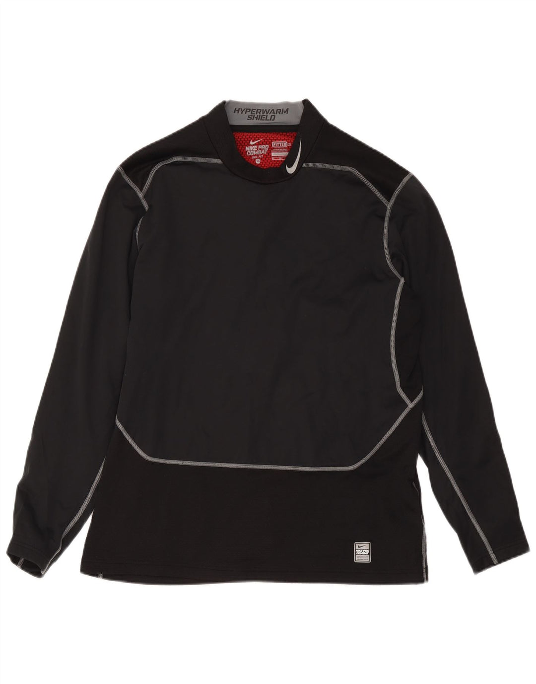 Nike Herren Dri Fit Top Langarm XL Schwarz Colourblock Polyester