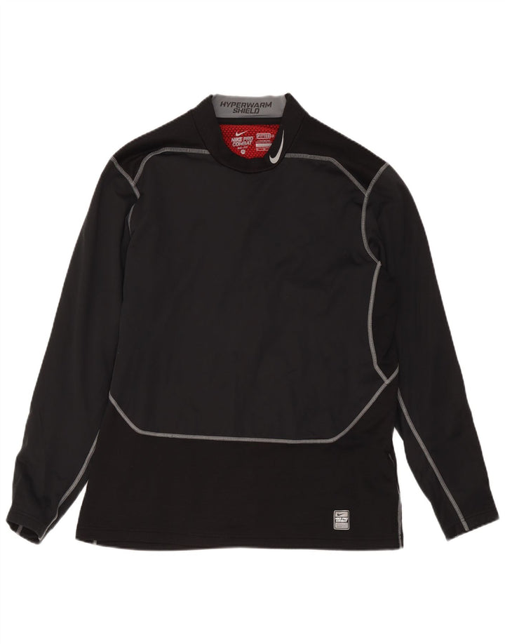 Nike Herren Dri Fit Top Langarm XL Schwarz Colourblock Polyester