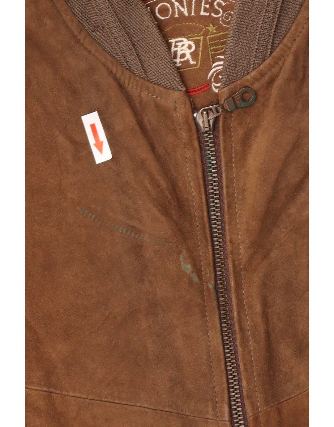 Montes Herren-Bomberjacke aus Wildleder, EU 52, XL, braunes Leder