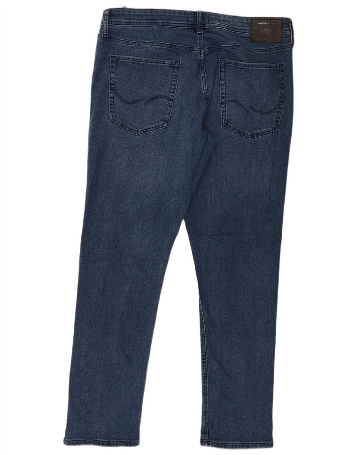 Jack & Jones Herren Slim Jeans W36 L32 Blaue Baumwolle