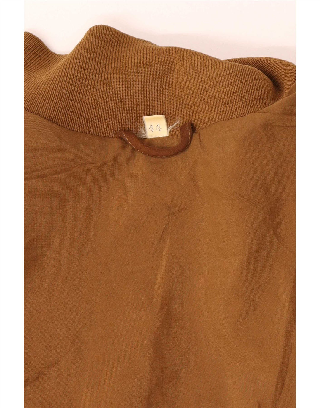 Vintage Damen Übergroße Wildleder Bomberjacke IT 44 Medium Beige